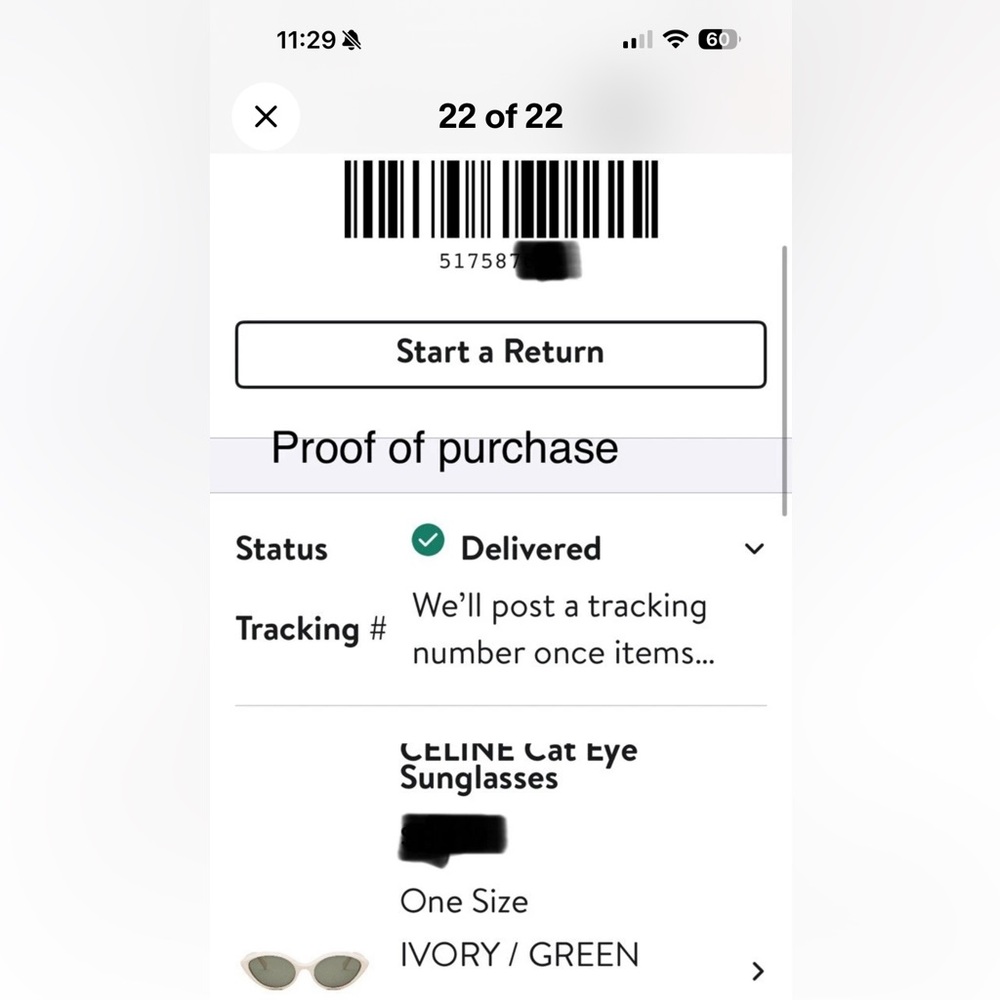 Celine CL40264U 25N Shiny Ivory/Khaki 57-20-140 RX Sunglasses New Authentic $420 - Picture 16 of 16